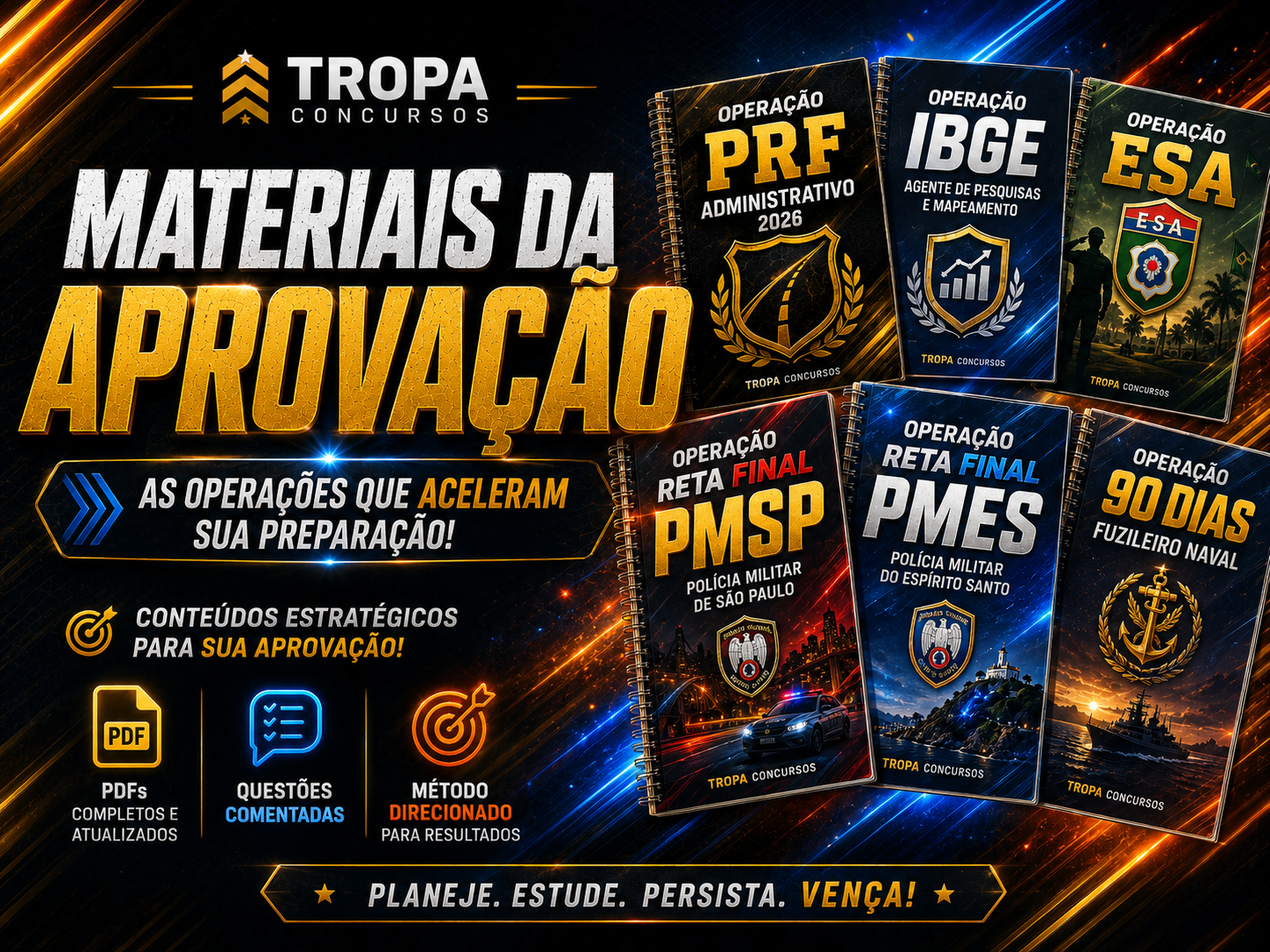Materiais para sua aprovação