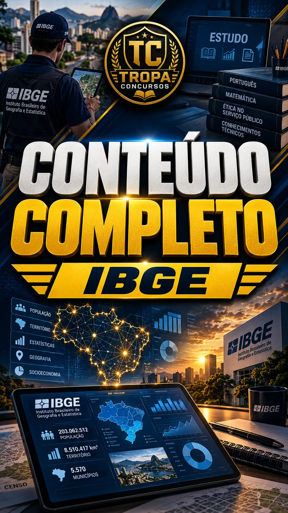 Materiais digitais da Operação IBGE