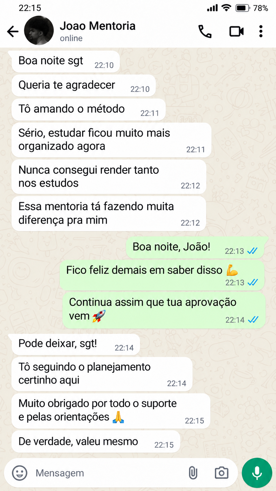 João — método e organização
