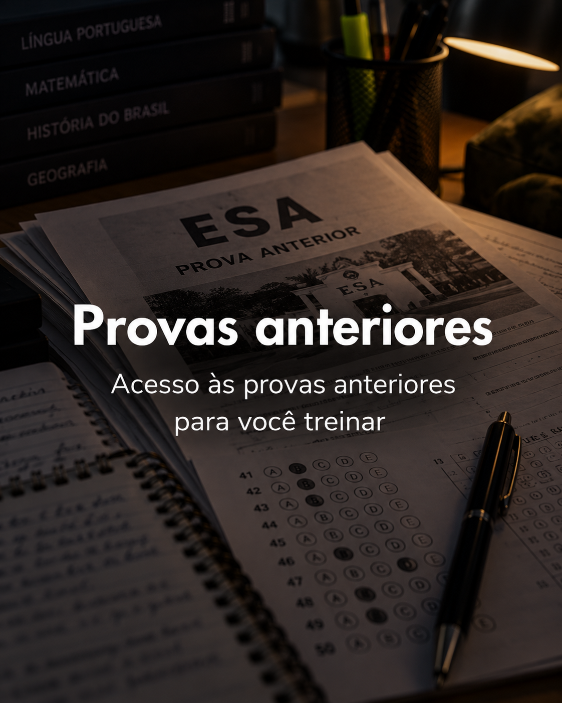 Provas anteriores para treinar