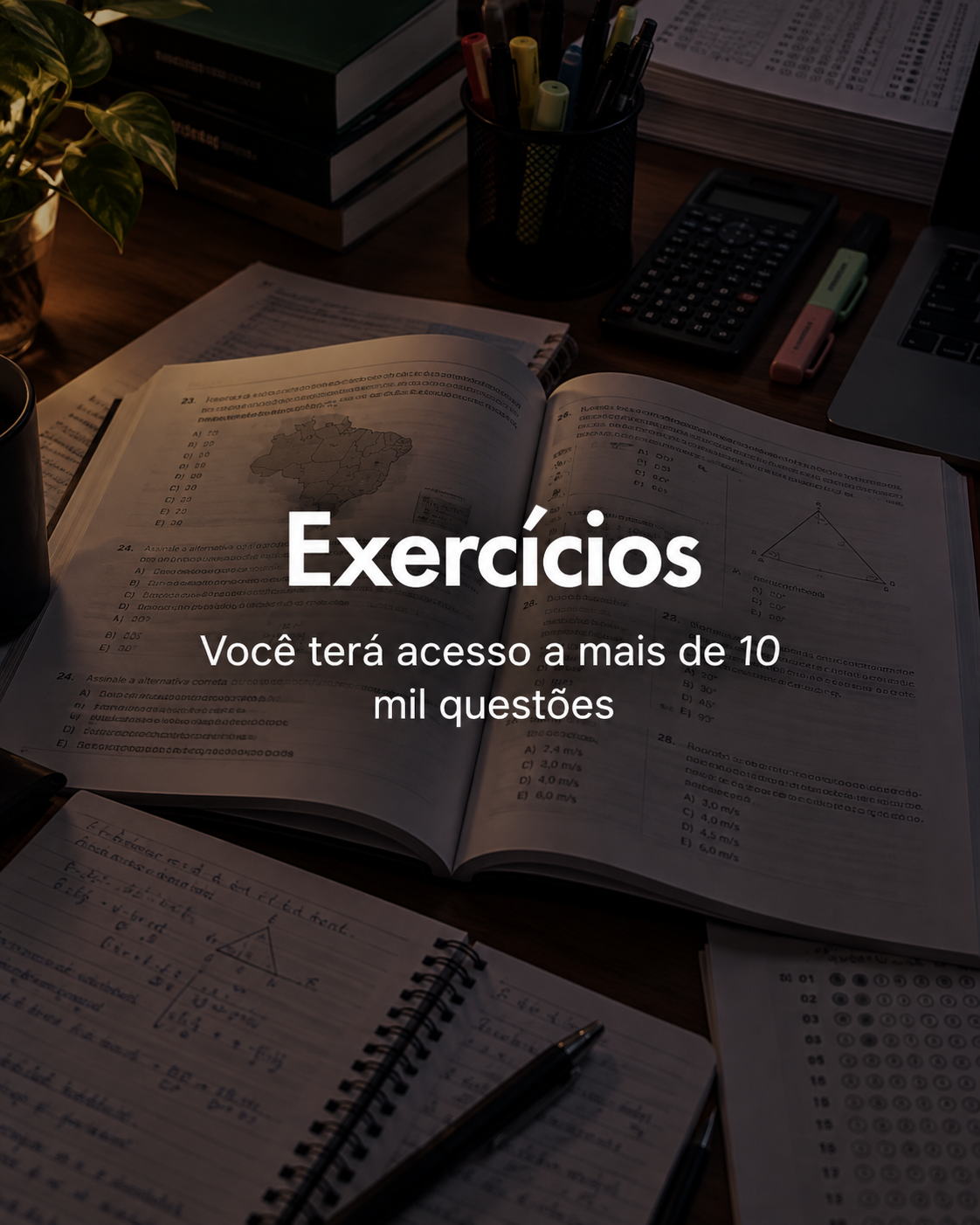 Exercícios: mais de 10 mil questões